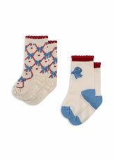 Accessories | Kids Konges Sløjd 2 PACK JAQUARD BOW SOCKS Bow Mix