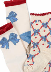 Accessories | Kids Konges Sløjd 2 PACK JAQUARD BOW SOCKS Bow Mix