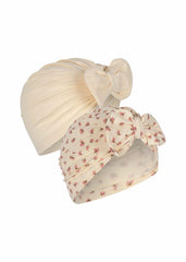 Accessories | Kids Konges Sløjd BASIC 2 PACK BAMBI BUNNET GOTS Buttercream/bloomie