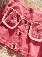 Bottoms | Kids Konges Sløjd LUCKY SKIRT GOTS Flamingo Plume