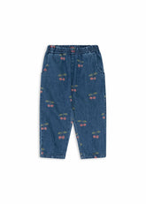 Bottoms | Kids Konges Sløjd MAGOT FRILL PANTS GOTS Ma Grande Cerise Denim
