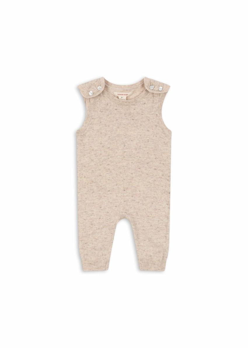 Bottoms | Kids Konges Sløjd MINO KNIT SPENCER Off White Melange Pointelle