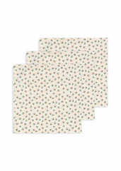 Changing & Nursing | Kids Konges Sløjd 3 PACK MUSLIN CLOTH GOTS Fleur Coloré