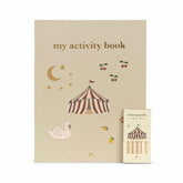 Creative & Games | Kids Konges Sløjd ACTIVITY BOOK WITH COLOR PENCIL Off White