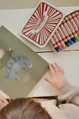 Creative & Games | Kids Konges Sløjd COLORING BOOK AND CRAYONS Dino