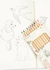 Creative & Games | Kids Konges Sløjd COLORING BOOK AND CRAYONS Mizumi