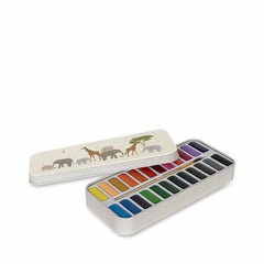Creative & Games | Kids Konges Sløjd WATER COLORS TIN BOX Safari