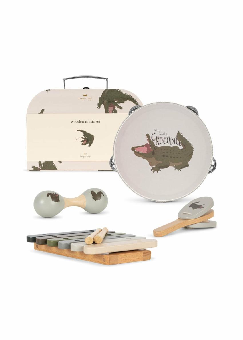 Creative & Games | Kids Konges Sløjd WOODEN MUSIC SETS FSC Crocodile