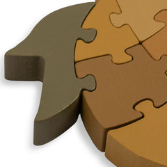 Creative & Games | Kids Konges Sløjd WOODEN PUZZLE NUMBERS LEMON FSC Lemon