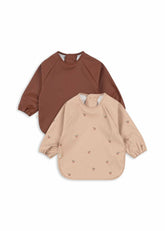 Dinner Time | Kids Konges Sløjd 2 PACK DINNER BIB WITH SLEEVES Cherry