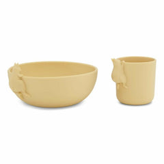 Dinner Time | Kids Konges Sløjd BUNNY BOWL AND CUP SET Limonade