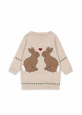 Dresses | Kids Konges Sløjd ELI KNIT DRESS Off White Melange