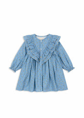 Dresses | Kids Konges Sløjd KIM FRILL DRESS GOTS Billie Blue
