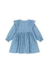 Dresses | Kids Konges Sløjd KIM FRILL DRESS GOTS Billie Blue