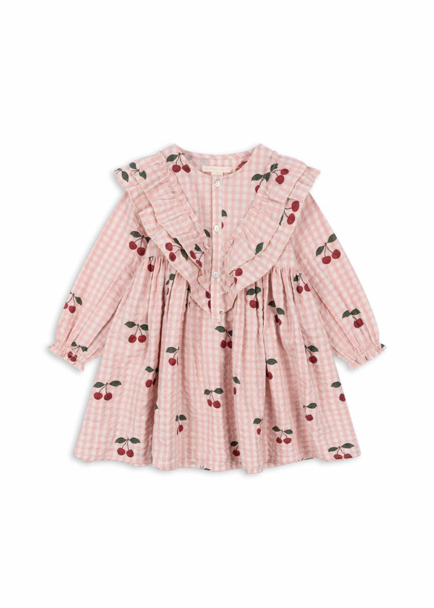 Dresses | Kids Konges Sløjd KIM FRILL DRESS GOTS Cherry Check