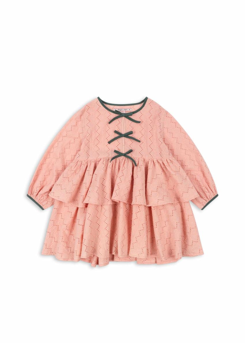 Dresses | Kids Konges Sløjd RILLA BOW DRESS Mellow Rose