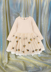 Dresses | Kids Konges Sløjd YVONNE BALLERINA DRESS Lemon Sequin