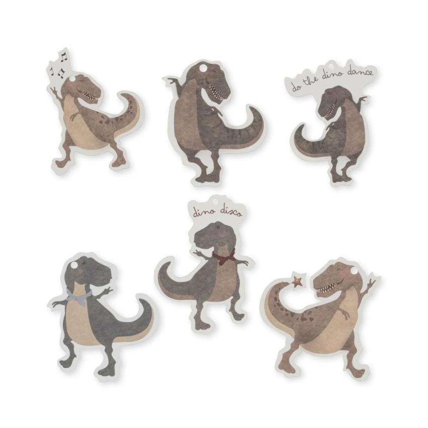 Kidsroom | Kids Konges Sløjd 12 PACK GIFT TAGS FSC Dino
