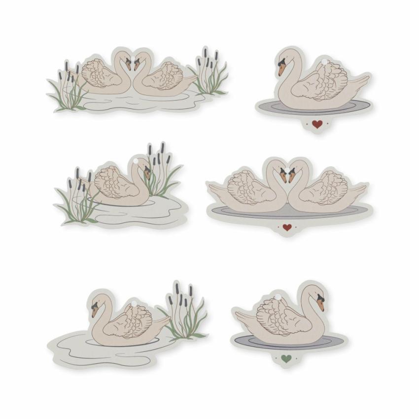 Kidsroom | Kids Konges Sløjd 12 PACK GIFT TAGS FSC Swan
