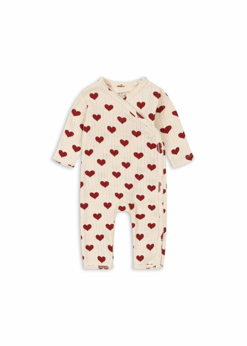 Onesies | Kids Konges Sløjd MINNIE NEWBORN ONESIE GOTS Amour Rouge