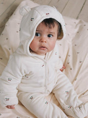 Outerwear | Kids Konges Sløjd NEWBORN ONESIE WITH HOOD Cherry
