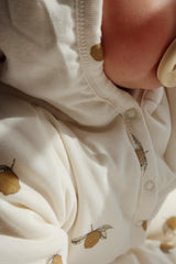 Outerwear | Kids Konges Sløjd NEWBORN ONESIE WITH HOOD Lemon