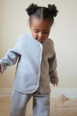 Outerwear | Kids Konges Sløjd SAGA FLEECE CARDIGAN Grey Melange