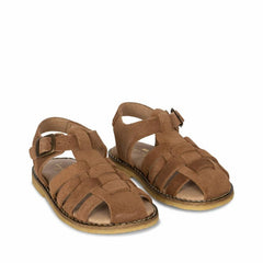 Shoes | Kids Konges Sløjd MINOU STRAP SANDAL SUEDE Cognac