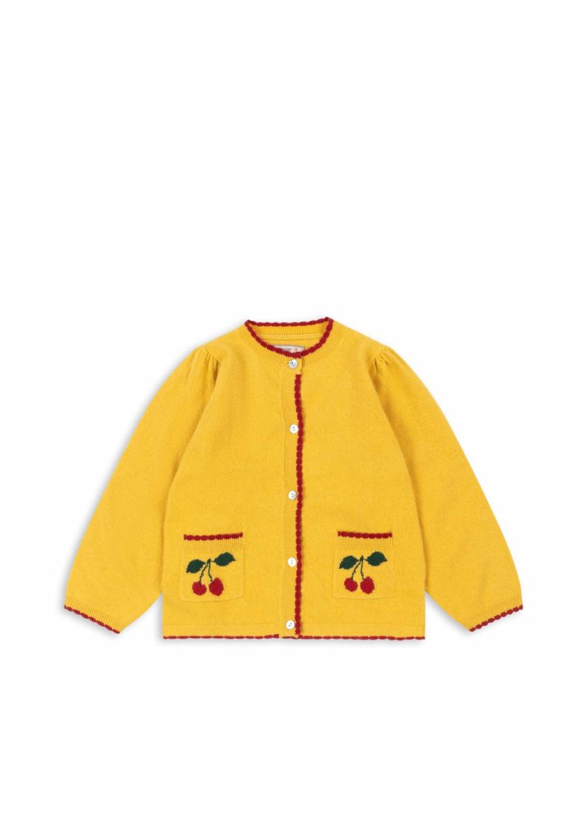 Tops | Kids Konges Sløjd ALEXA KNIT CARDIGAN Yolk Yellow