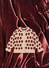 Tops | Kids Konges Sløjd BELOU KNIT COLLAR CARDIGAN Strawberry