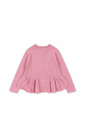 Tops | Kids Konges Sløjd CABBY FRILL CARDIGAN Powder Pink