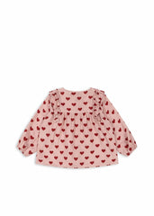 Tops | Kids Konges Sløjd COCO FRILL SHIRT GOTS Amour Mellow