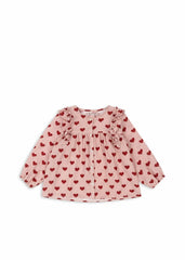 Tops | Kids Konges Sløjd COCO FRILL SHIRT GOTS Amour Mellow