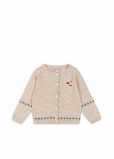 Tops | Kids Konges Sløjd ELI KNIT CARDIGAN Off White Melange