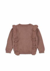 Tops | Kids Konges Sløjd FIOL FRILL CARDIGAN Burlwood