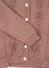 Tops | Kids Konges Sløjd FIOL FRILL CARDIGAN Burlwood