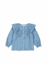 Tops | Kids Konges Sløjd KIM FRILL BLOUSE GOTS Billie Blue