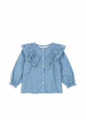 Tops | Kids Konges Sløjd KIM FRILL BLOUSE GOTS Billie Blue