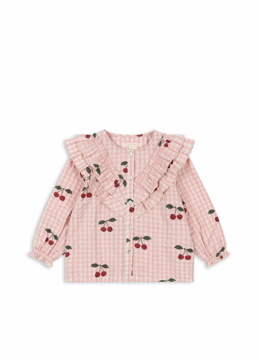 Tops | Kids Konges Sløjd KIM FRILL BLOUSE GOTS Cherry Check