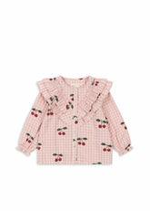 Tops | Kids Konges Sløjd KIM FRILL BLOUSE GOTS Cherry Check