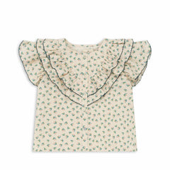 Tops | Kids Konges Sløjd KIM FRILL SS SHIRT GOTS Fleur Coloré
