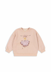 Tops | Kids Konges Sløjd LOU GLITTER SWEAT SHIRT OCS Cameo Rose