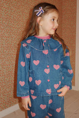 Tops | Kids Konges Sløjd MAGOT DENIM SHIRT GOTS Bon Coeur Pink