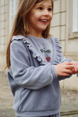 Tops | Kids Konges Sløjd WALLY FRILL SWEAT SHIRT GOTS Tradewinds