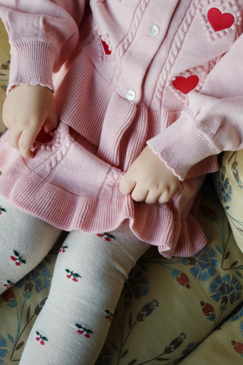 Accessories | Kids Konges Sløjd 2 PACK JACQUARD TIGHTS Big Cherry/cherry