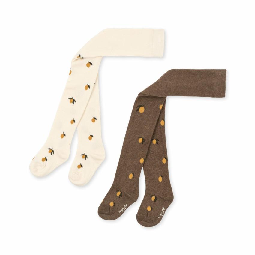 Accessories | Kids Konges Sløjd 2 PACK JAQUARD TIGHTS LEMON Lemon