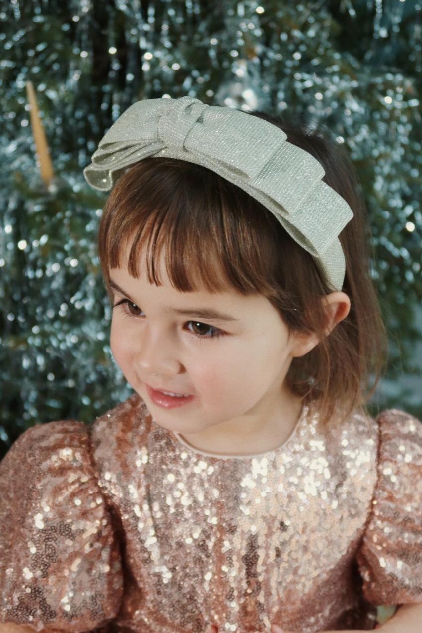 Accessories | Kids Konges Sløjd GLITTER BOW HAIRBRACE Silver