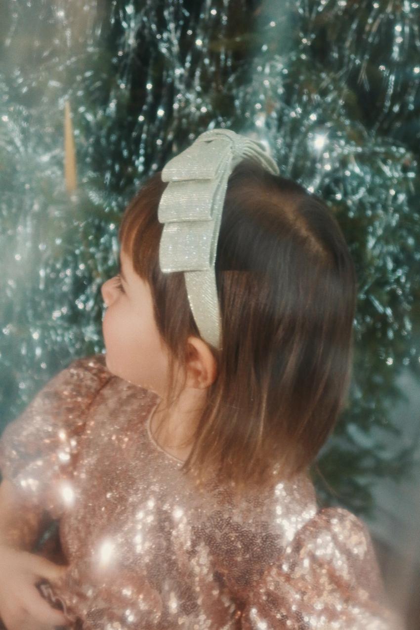 Accessories | Kids Konges Sløjd GLITTER BOW HAIRBRACE Silver