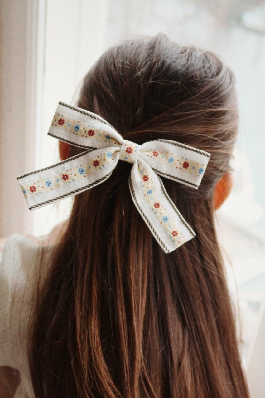 Accessories | Kids Konges Sløjd RIBBON BOWIE HAIR CLIP Beige