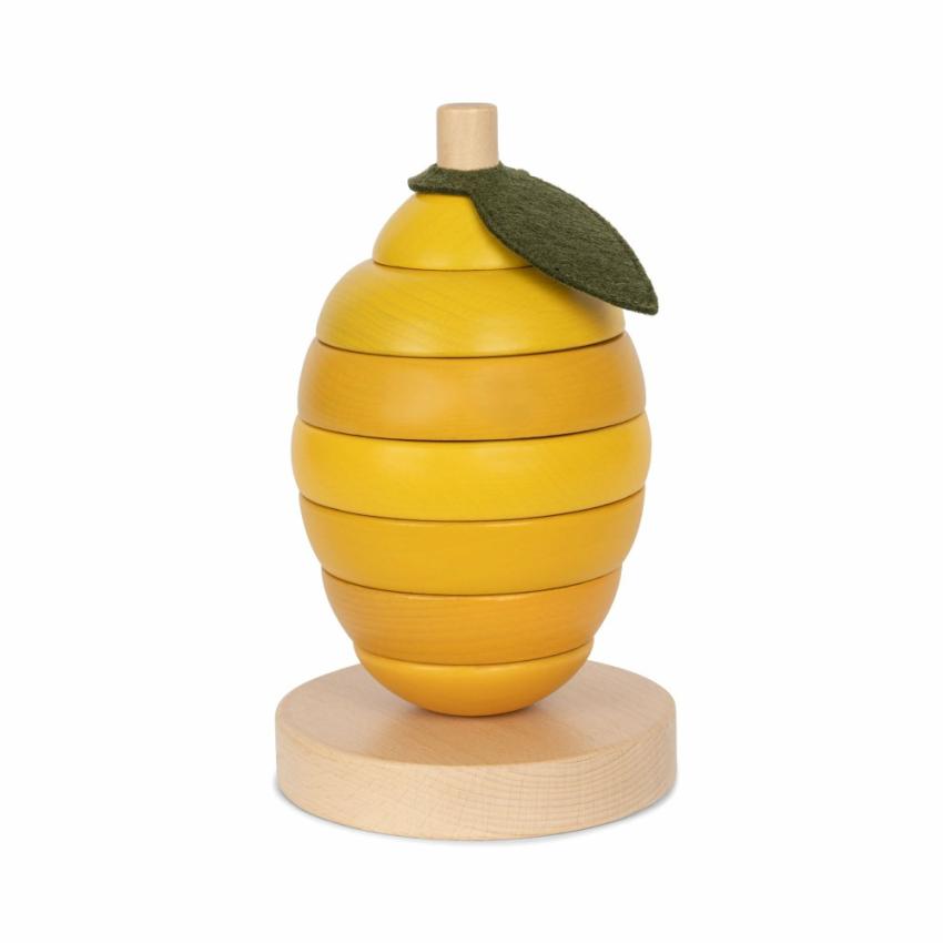 Activity Toys | Kids Konges Sløjd STACKING FRUITS FSC Lemon
